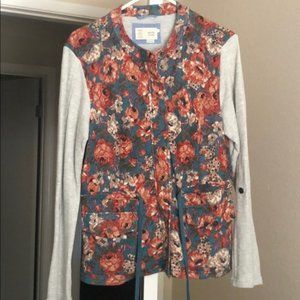 Anthropologie Floral Sweater - Size L